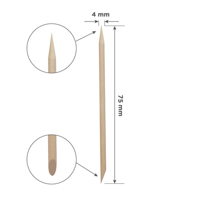 STALEKS EXPERT Pau de Laranjeira em Madeira 75 mm – 100 Unidades