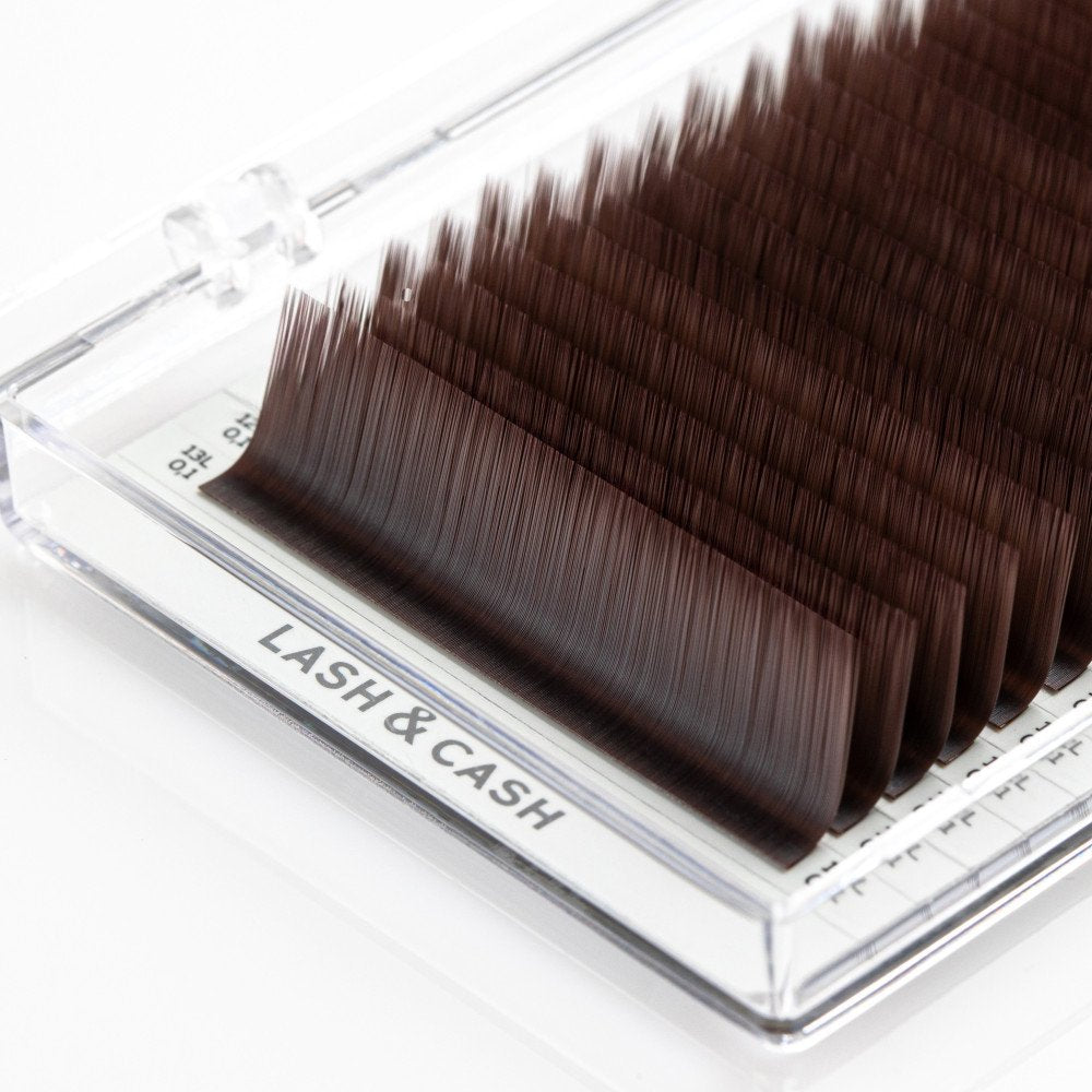 Pestanas VELVET BROWN - LASH&CASH 28 linhas MIX