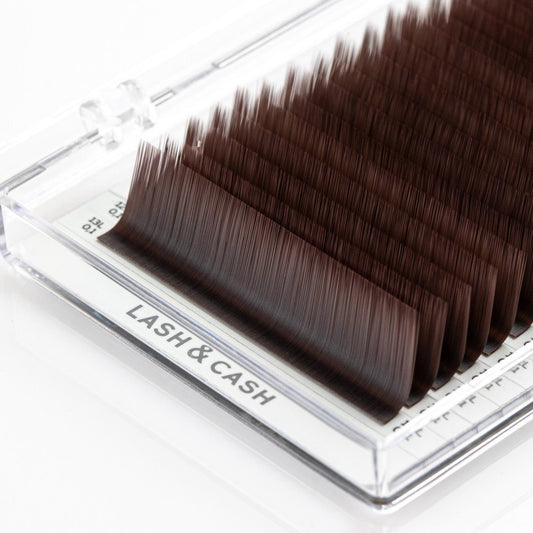 Pestanas VELVET BROWN - LASH&CASH 28 linhas MIX