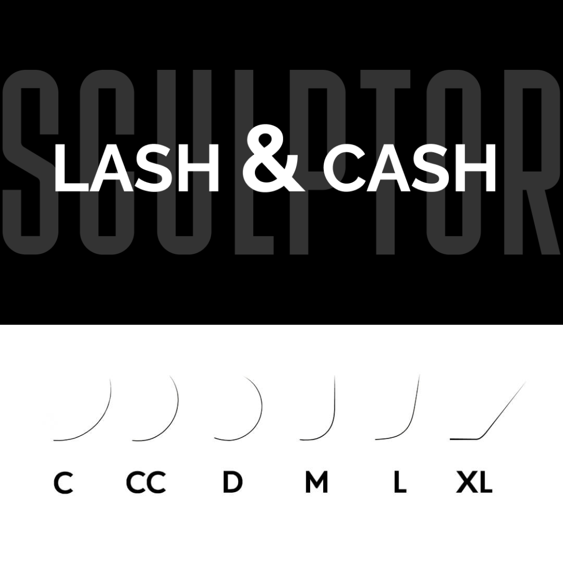 Pestanas BLACK - LASH&CASH 28 linhas MIX