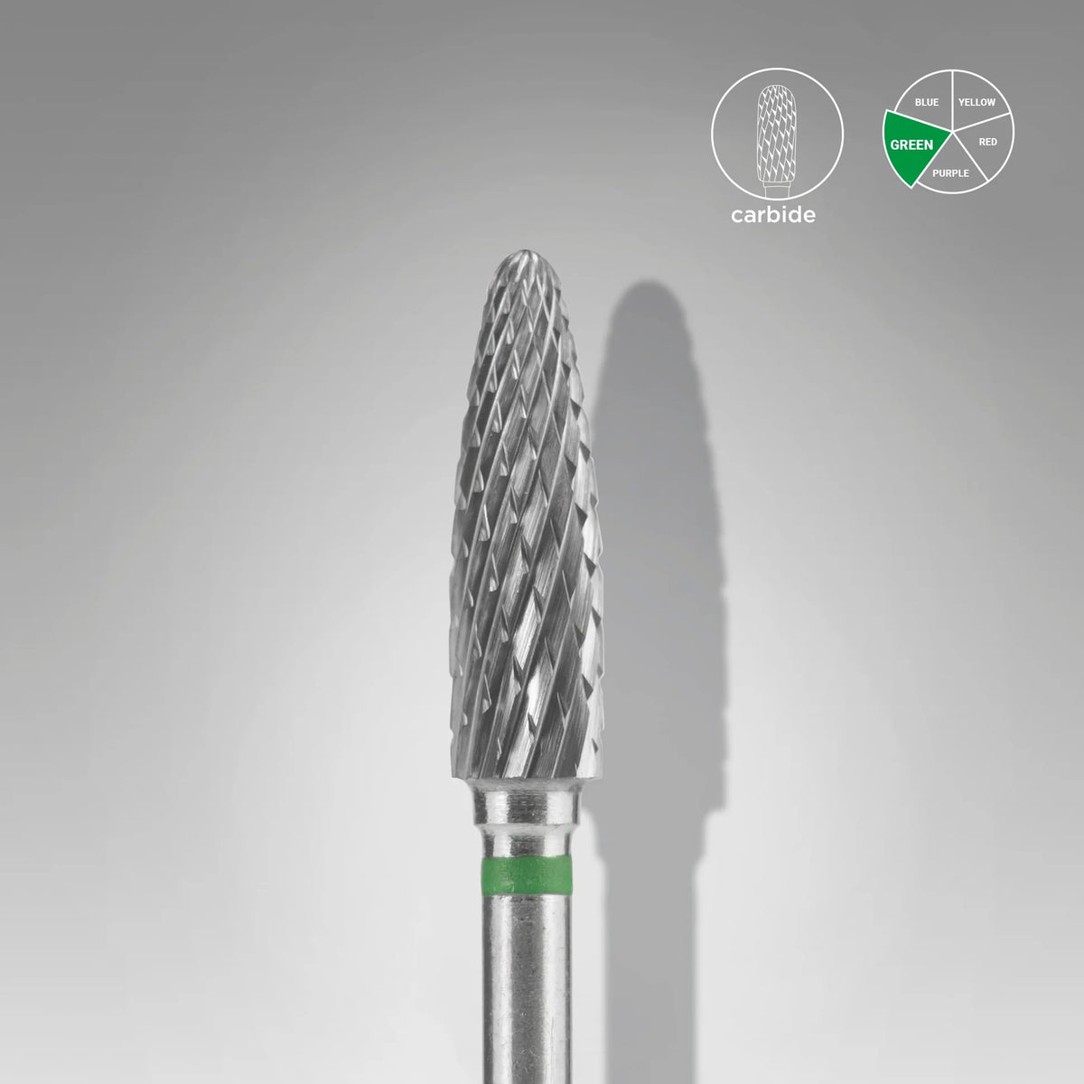 Broca de carboneto STALEKS EXPERT Corn Verde, 4 mm × 14 mm