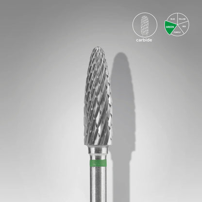 Broca de carboneto STALEKS EXPERT Corn Verde, 4 mm × 14 mm