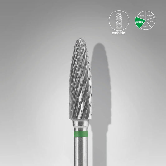 Broca de carboneto STALEKS EXPERT Corn Verde, 4 mm × 14 mm