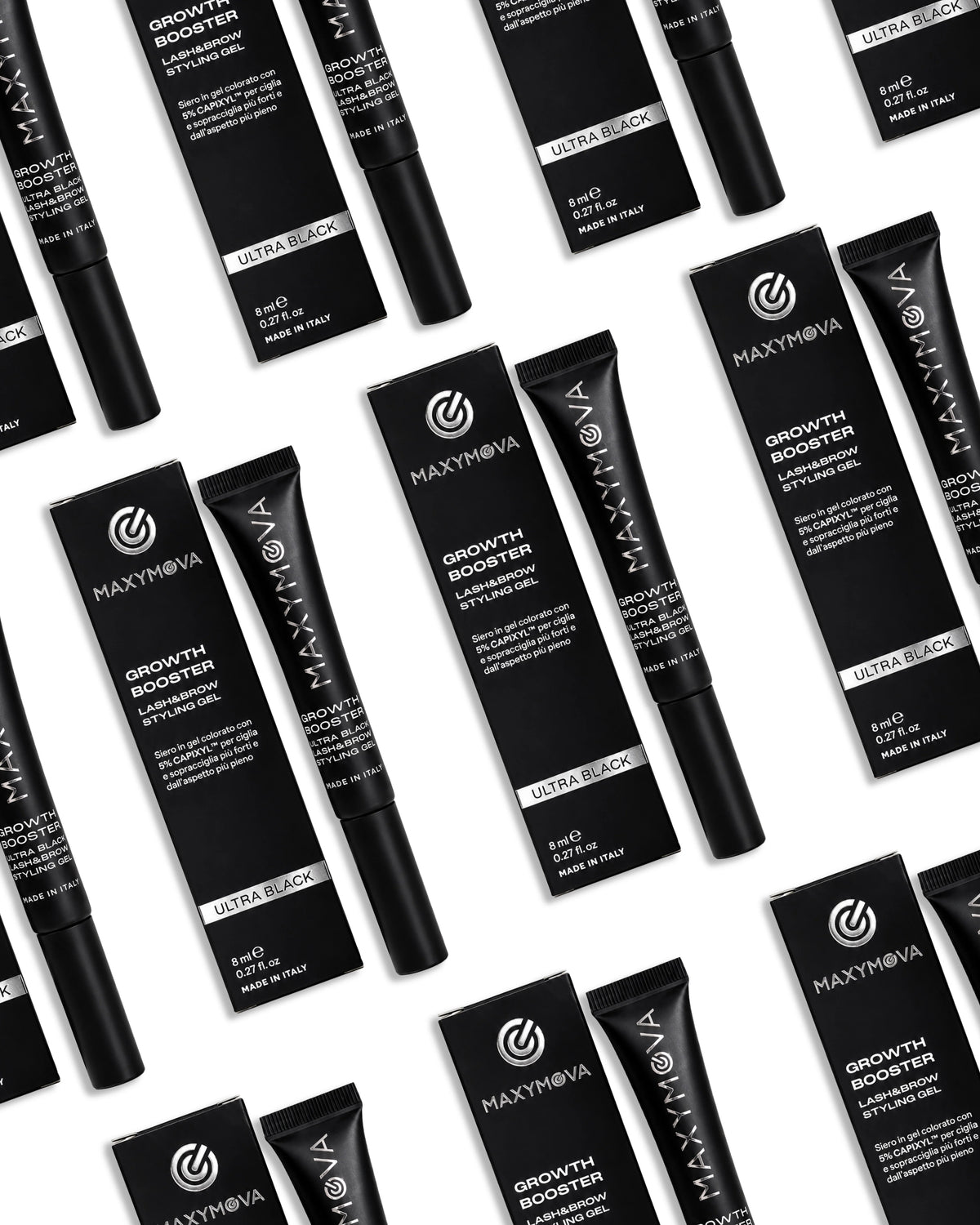 SET 10 X GROWTH BOOSTER ULTRA BLACK — Sérum para LASH&BROW