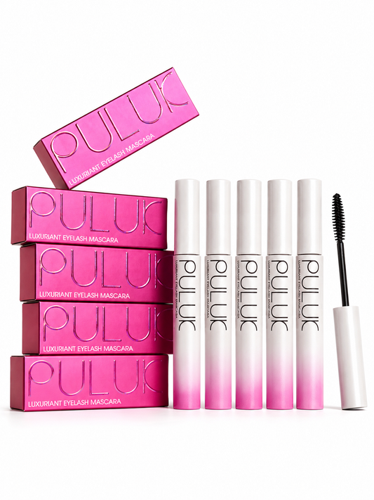 Pack de 5 PULUK Luxuriant Eyelash Mascara — Preto, 10 ml