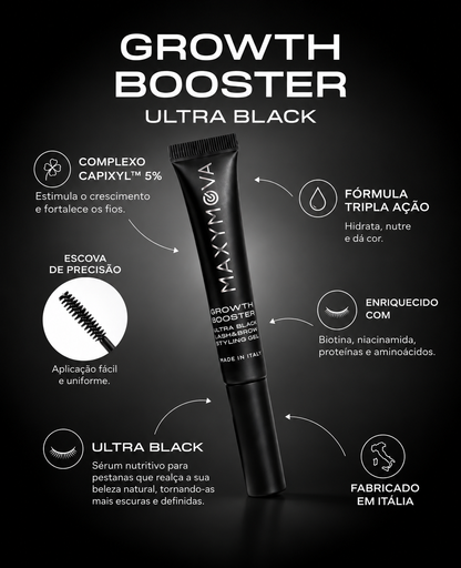 GROWTH BOOSTER ULTRA BLACK — Sérum para Pestanas com 5% Capixyl™