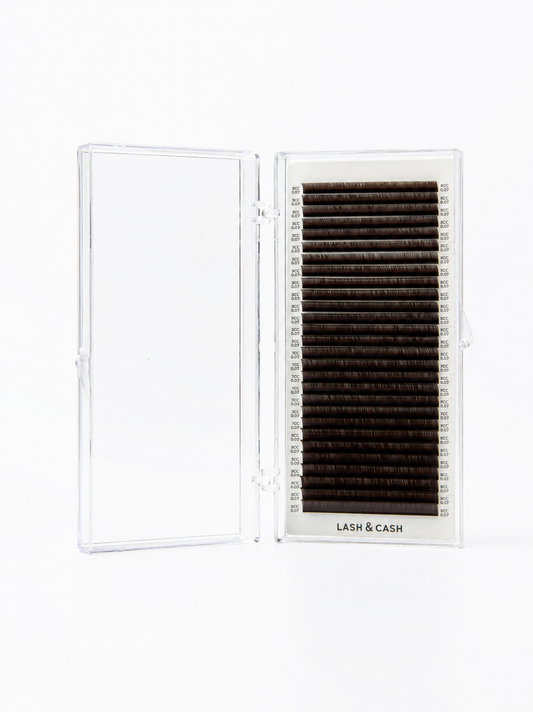 Pestanas DARK BROWN - LASH&CASH 28 linhas MIX