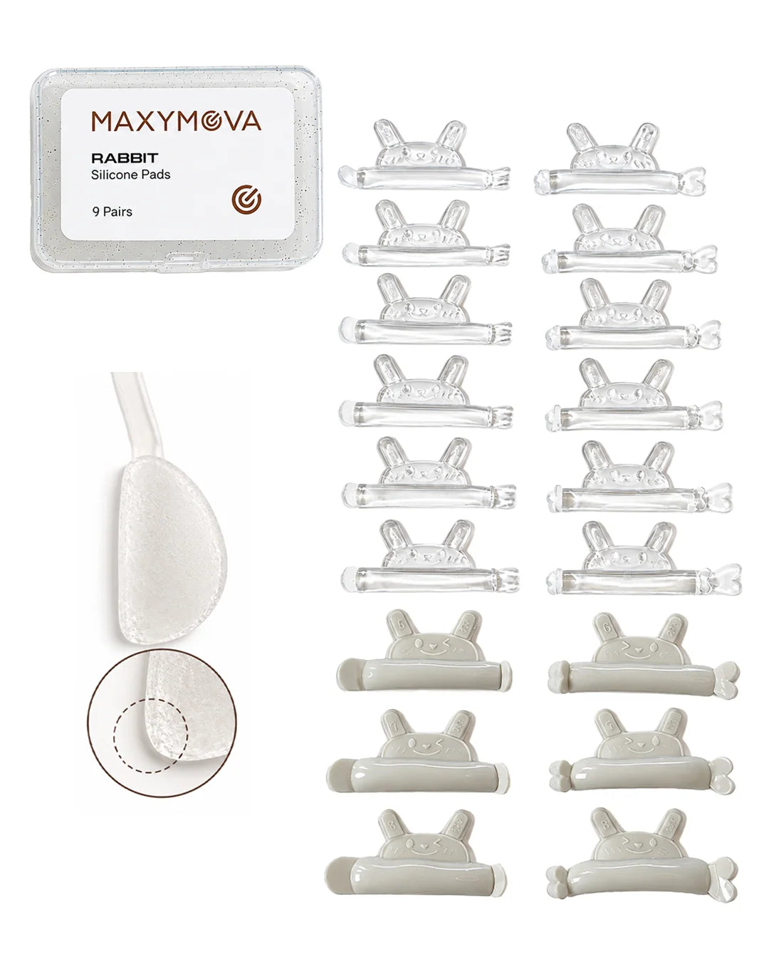 Moldes para lifting - RABBIT MAXYMOVA 9 pares