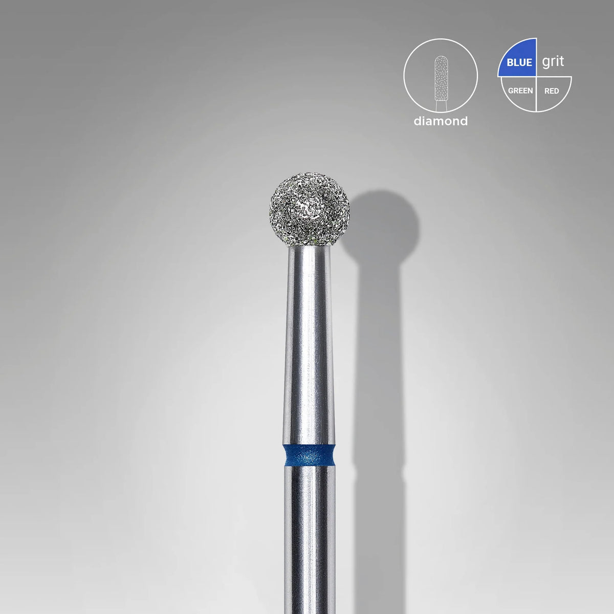 STALEKS EXPERT Broca Diamantada para Unhas – Esfera Azul 3,5 mm