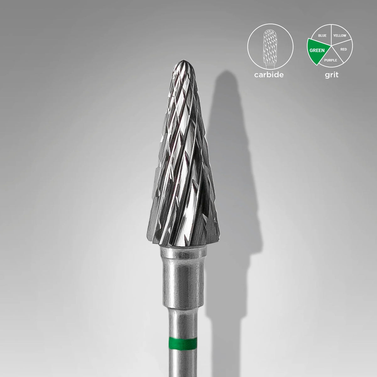 Broca de carboneto STALEKS EXPERT Cone Verde, 6 mm × 14 mm
