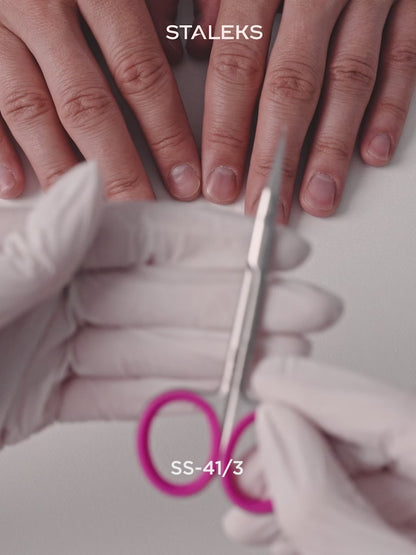 Tesouras Profissionais para Cutículas STALEKS Smart 41 Type 3 com Gancho