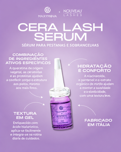 Cera Lash Serum MAXYMOVA x Nouveau Lashes – Sérum para Pestanas e Sobrancelhas 5 ml