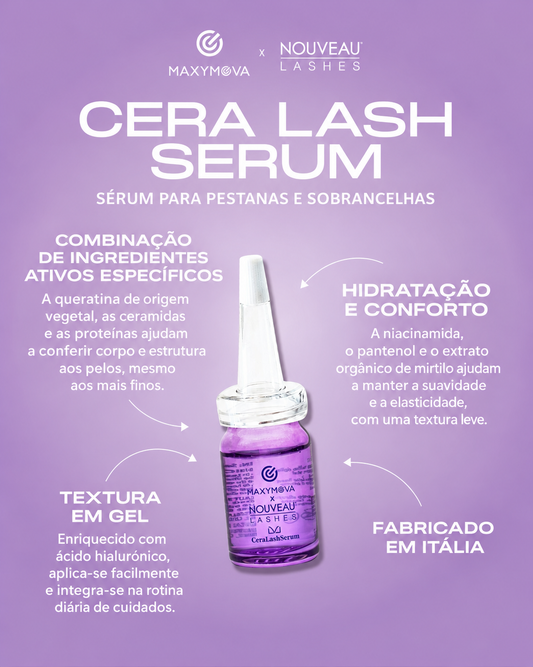 Cera Lash Serum MAXYMOVA x Nouveau Lashes – Sérum para Pestanas e Sobrancelhas 5 ml
