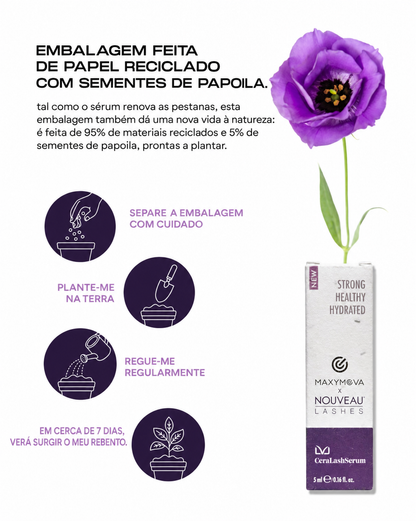 Cera Lash Serum MAXYMOVA x Nouveau Lashes – Sérum para Pestanas e Sobrancelhas 5 ml