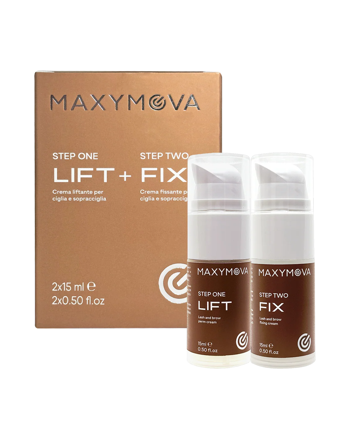 KIT EM FRASCOS MAXYMOVA LIFT e FIX 15 ml